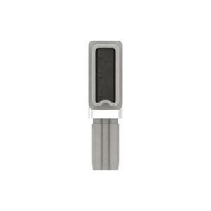 Raccordo per tubo 40x20x2 mm 90° AISI 304 satinato
