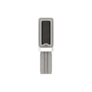 Raccordo per tubo 40x20x2 mm 90° AISI 304 satinato