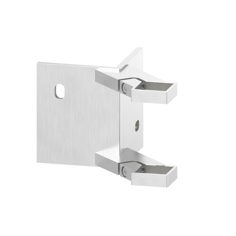 Piastra 90° ancoraggio laterale 40x40 AISI 304 sat.