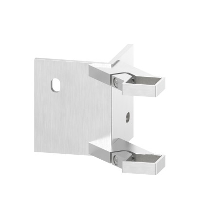 Piastra 90° ancoraggio laterale 40x40 AISI 304 sat.