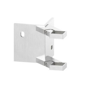 Piastra 90° ancoraggio laterale 40x40 AISI 304 sat.