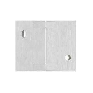 Piastra 90° ancoraggio laterale 40x40 AISI 304 sat.