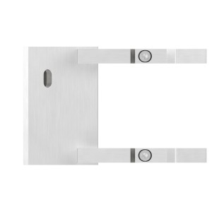 Piastra 90° ancoraggio laterale 40x40 AISI 304 sat.