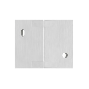 Piastra 90° ancoraggio laterale 40x40 AISI 304 sat.