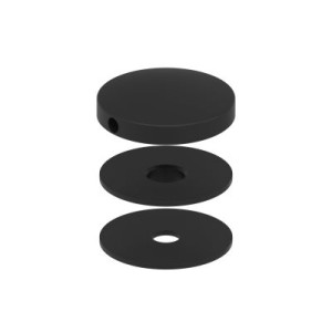 Vite fermavetro NERO 52 mm AISI 304 | IN109-220-BL