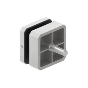 Vite fermavetro quadrata 63x63 AISI 304 satinata
