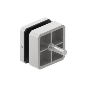 Vite fermavetro quadrata 63x63 AISI 304 satinata