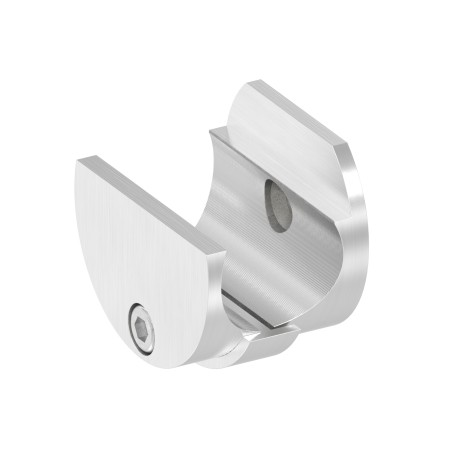 Supporto guida a muro per porta scorrevole AISI 304 sat.