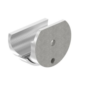 Supporto guida a muro per porta scorrevole AISI 304 sat.