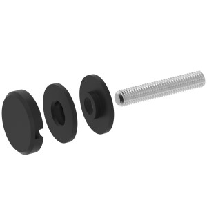 Fissaggio puntuale nero Ø30 mm AISI 304 | IN109