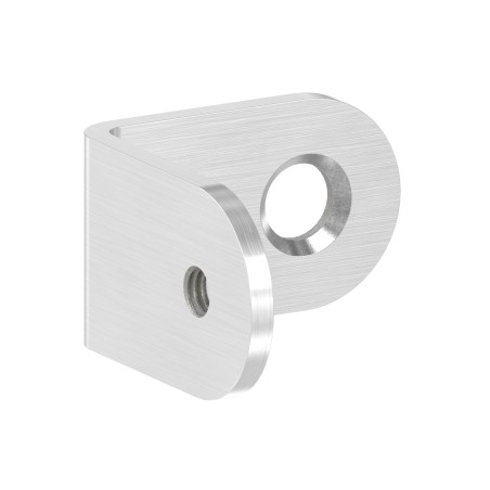 Staffa montaggio 90° supporto tondino AISI 304 sat.