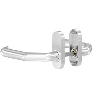 Maniglia girevole bilaterale AISI 304 satinato 8 mm