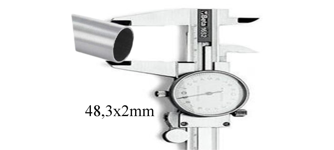 - Per tubo d. 48,3x2mm