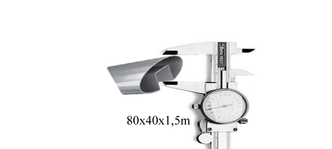 Per tubo 80x40x1,5mm