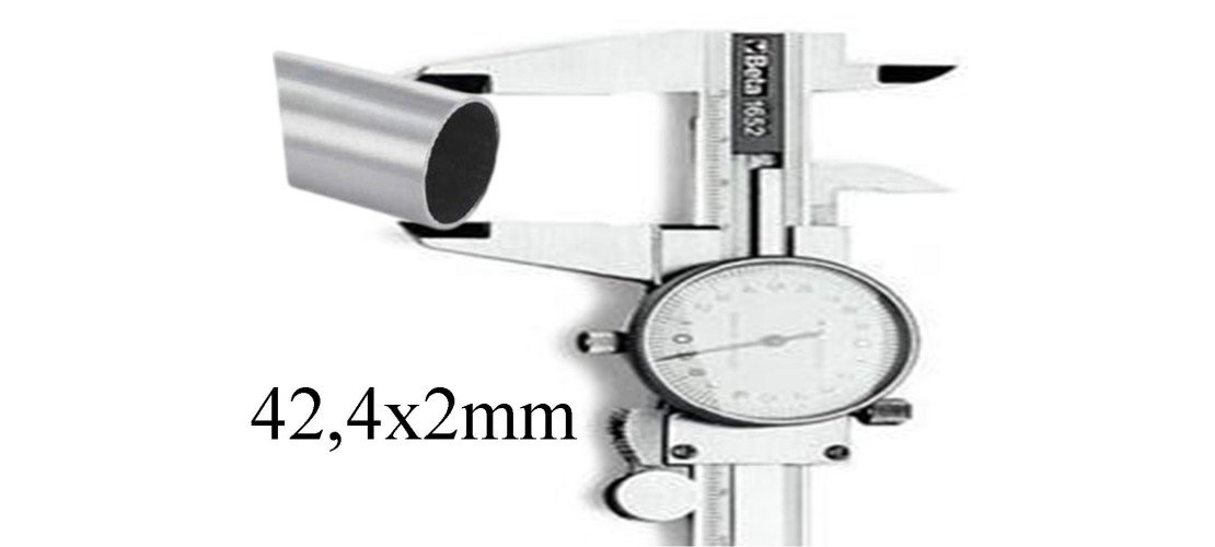 Borchie per vetri AISI 316 tubo Ø 42,4x2 mm | Turra